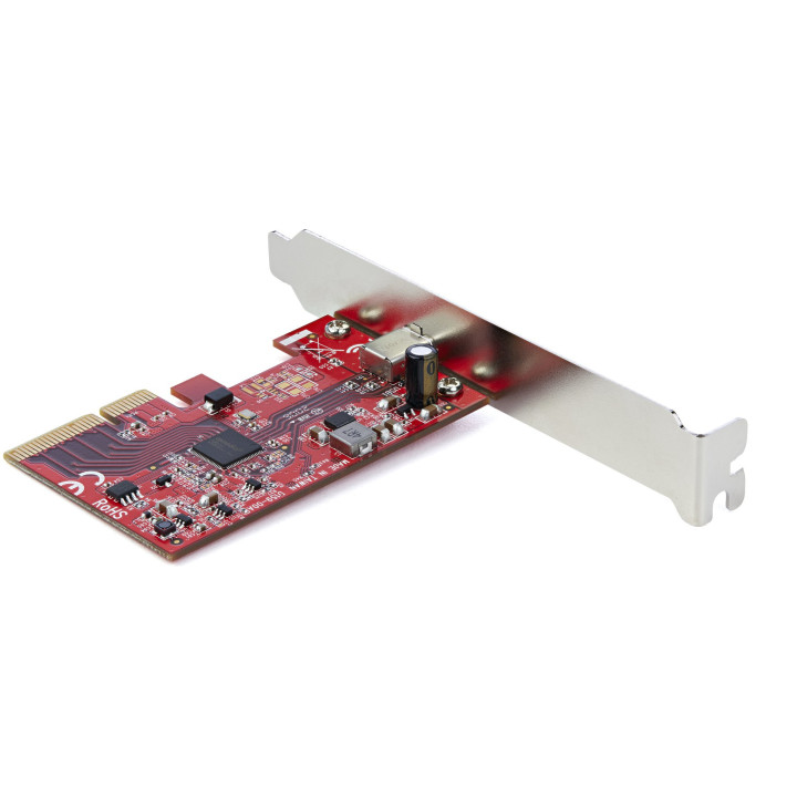 StarTech.com Carte PCIe 1 port USB 3.2 Gen 2x2 - Carte Contrôleur USB-C SuperSpeed 20Gbps PCI Express 3.0 x 4 - Carte Adaptate