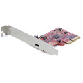 StarTech.com Carte PCIe 1 port USB 3.2 Gen 2x2 - Carte Contrôleur USB-C SuperSpeed 20Gbps PCI Express 3.0 x 4 - Carte Adaptate