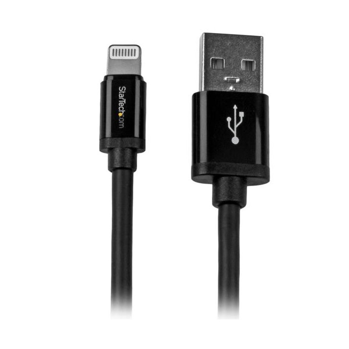 StarTech.com Câble Apple Lightning vers USB pour iPhone, iPod, iPad - 2 m Noir