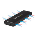 StarTech.com Boîtier Aluminium M.2 SSD vers USB 3.0 (5Gbps) avec UASP - Noir - M.2 NGFF SATA avec Clé B & Clé B+M - Boîtier