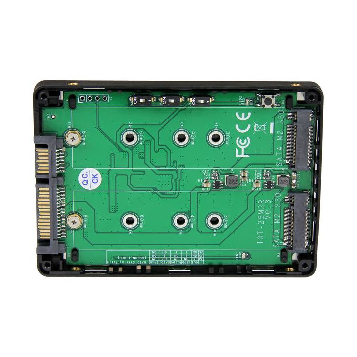 StarTech.com Adaptateur 2x SSD M.2 NGFF vers SATA 2,5" avec RAID