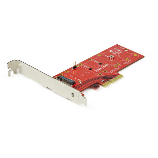 StarTech.com Adaptateur SSD PCIe M2 - x4 PCIe 3.0 NVMe / AHCI / NGFF / M-Key - Low Profile et Full Profile - Adaptateur SSD PCI