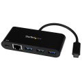 StarTech.com Hub USB 3.0 3 Ports avec Gigabit Ethernet et Alimentation Passthrough 60W - USB-C vers 3 x USB-A (USB 3.0 SuperSpe