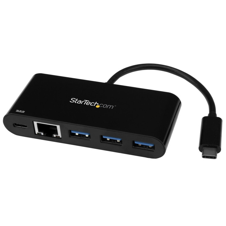 StarTech.com Hub USB 3.0 3 Ports avec Gigabit Ethernet et Alimentation Passthrough 60W - USB-C vers 3 x USB-A (USB 3.0 SuperSpe