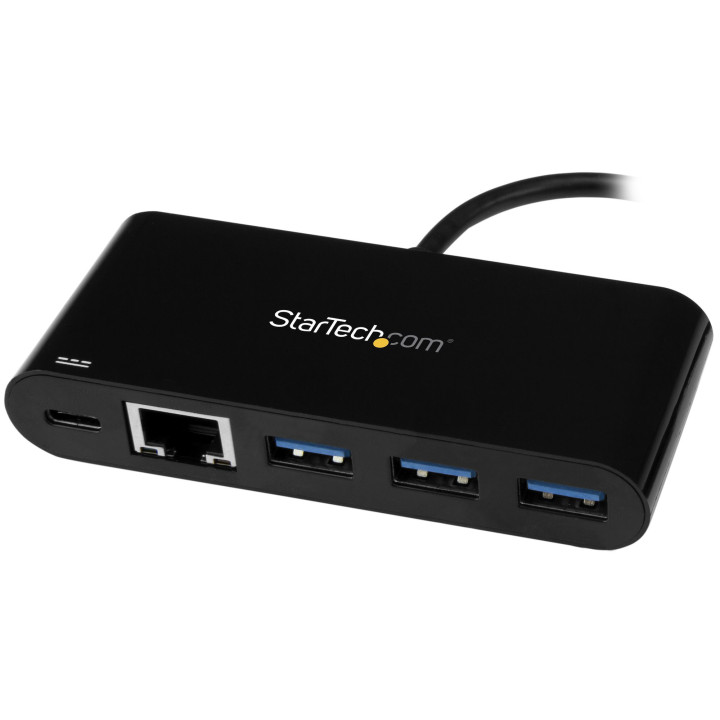 StarTech.com Hub USB 3.0 3 Ports avec Gigabit Ethernet et Alimentation Passthrough 60W - USB-C vers 3 x USB-A (USB 3.0 SuperSpe