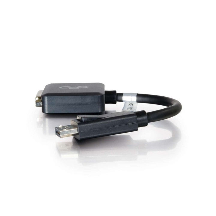 C2G Adaptateur DisplayPort™ 8 pouces mâle vers DVI-D Single Link femelle - Noir