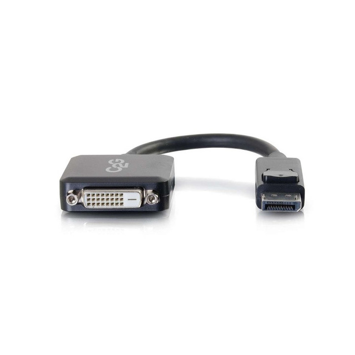 C2G Adaptateur DisplayPort™ 8 pouces mâle vers DVI-D Single Link femelle - Noir