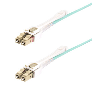 StarTech.com Câble Fibre Optique Multimode LC à LC (UPC) OM4 de 5m avec Languettes Push-Pull, 50/125µm, Réseaux 100G, Insen