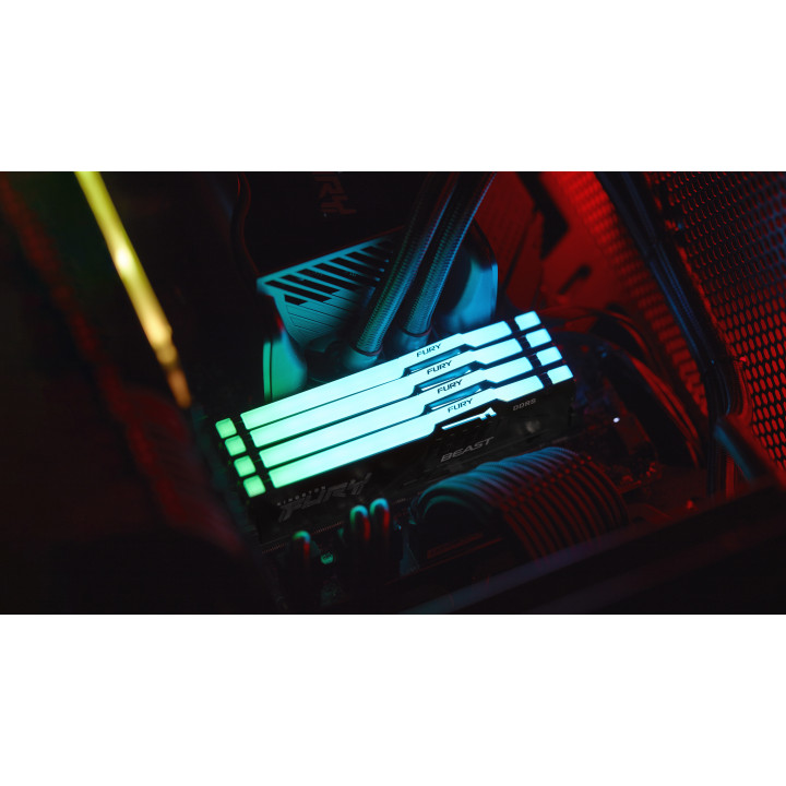 Kingston Technology FURY Beast 16 Go 5600 MT/s DDR5 CL40 DIMM (Kits de 2) RGB