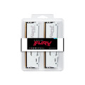 Kingston Technology FURY Beast 32 Go 5600 MT/s DDR5 CL40 DIMM (Kits de 2) White RGB XMP