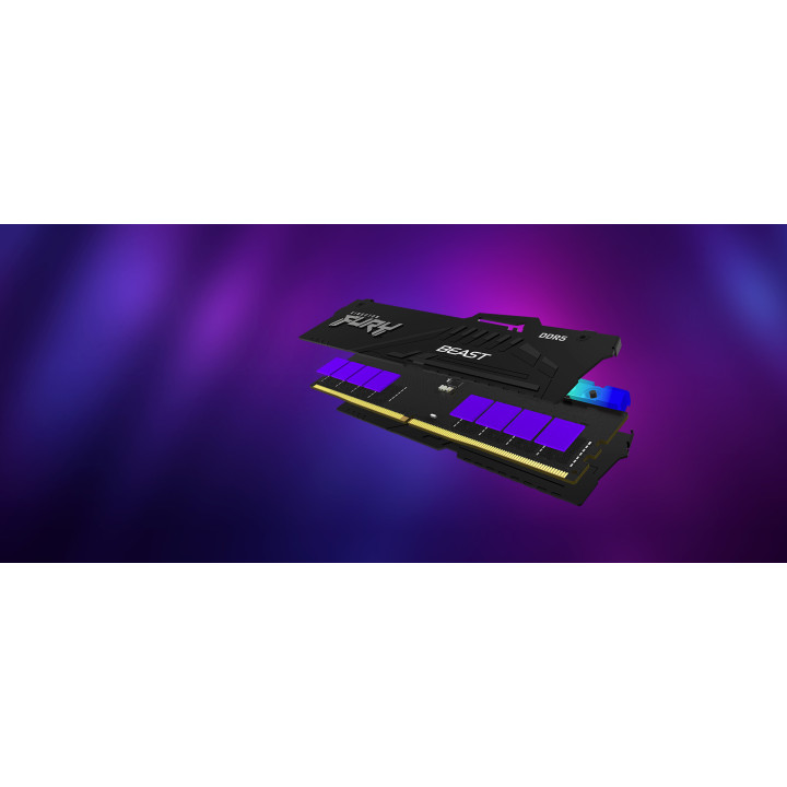 Kingston Technology FURY Beast 64GB 6000MT/s DDR5 CL30 DIMM (Kits de 2) RGB XMP