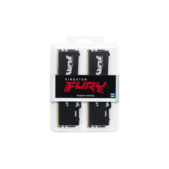 Kingston Technology FURY Beast 64GB 6000MT/s DDR5 CL30 DIMM (Kits de 2) RGB XMP