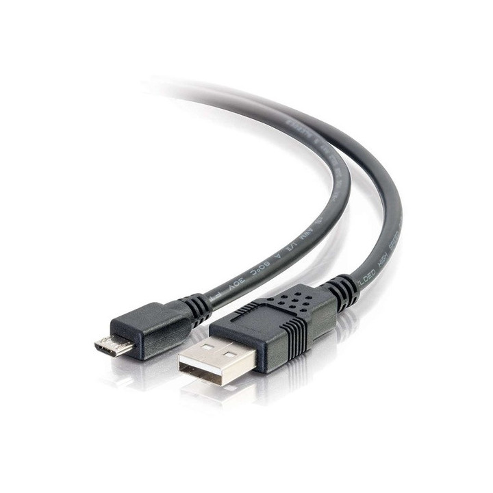 C2G Câble USB 2.0 A vers Micro-B M/M de 3 m - Noir