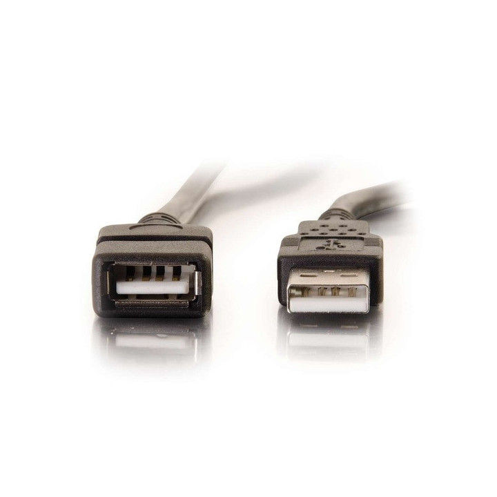 C2G 3 m Rallonge de câble USB 2.0 mâle A vers femelle A - Noir