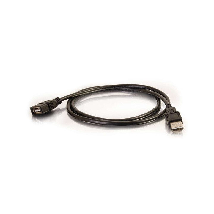 C2G 3 m Rallonge de câble USB 2.0 mâle A vers femelle A - Noir