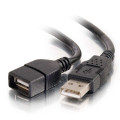 C2G 3 m Rallonge de câble USB 2.0 mâle A vers femelle A - Noir