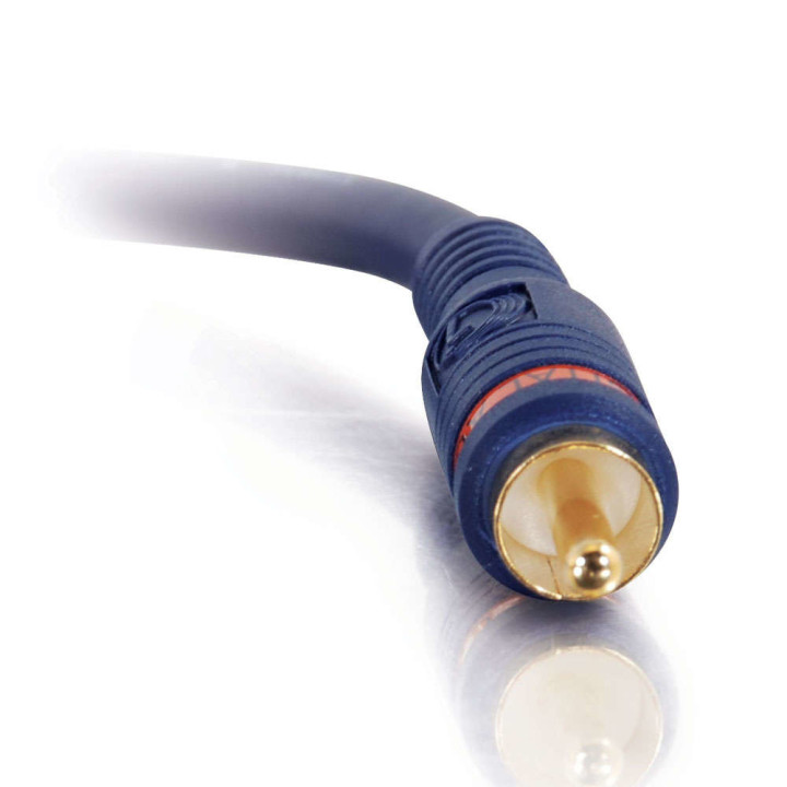 C2G 2m Velocity Digital Audio Coax Cable câble video composite RCA Noir