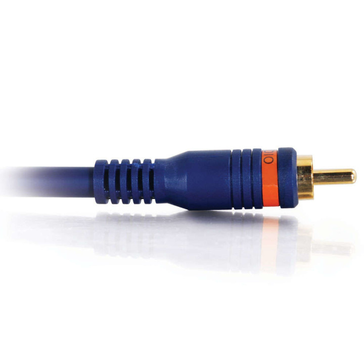 C2G 2m Velocity Digital Audio Coax Cable câble video composite RCA Noir