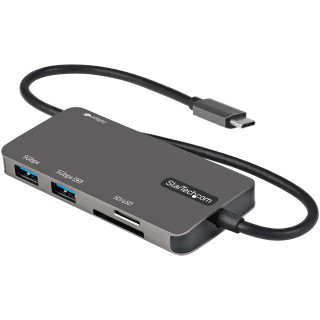StarTech.com Adaptateur Multiport USB-C - USB Type C vers HDMI 4K, Alimentation 100W Passthrough, SD/MicroSD, Hub USB 3 Ports U