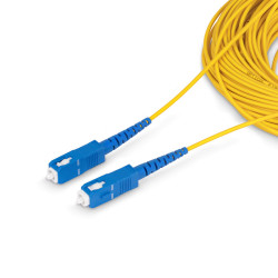 StarTech.com Câble Fibre Optique de 30m Duplex Monomode SC à SC (UPC) OS2, 9/125µm, 40G/100G, Cordon Fibre Optique, Insensib