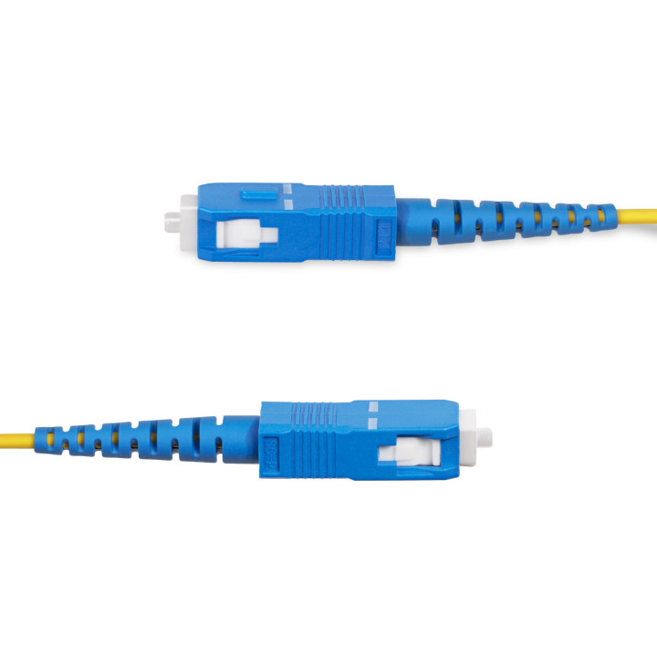 StarTech.com Câble Fibre Optique de 30m Duplex Monomode SC à SC (UPC) OS2, 9/125µm, 40G/100G, Cordon Fibre Optique, Insensib