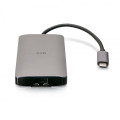 C2G Mini station d’accueil USB-C 8 en 1 avec HDMI, 2 USB-A, Ethernet, lecteur de carte SD et USB-C, alimentation électrique 
