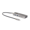 StarTech.com Hub USB-C à 3 Ports Ethernet 2,5 Gbps et Port Power Delivery 100W Pass-Through, USB 3.2 10Gbps, 2x USB-A/1x USB-C
