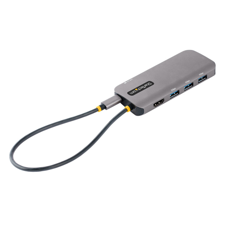 StarTech.com Adaptateur Multiport USB C - Adaptateur USB C vers HDMI 4K 60Hz - Hub USB A 3.2, 5Gbps à 3 ports - 100W Power Del