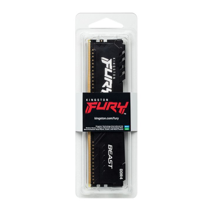 Kingston Technology FURY Beast 8Go 3733MT/s DDR4 CL19 DIMM Black