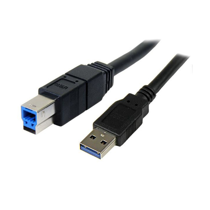 StarTech.com Câble USB 3.0 SuperSpeed 3 m - A vers B Mâle / Mâle - Noir
