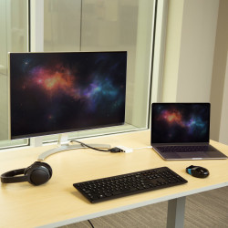 StarTech.com Adaptateur Multiport USB C - Adaptateur Vidéo USB-C vers DVI-D (numérique) avec 60W PD Passthrough Charging, GbE