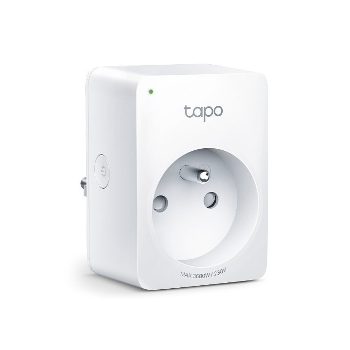 TP-Link Tapo Mini Smart Wi-Fi Socket Energy Monitor Prise intelligente 3680 W Maison Blanc