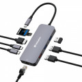 Verbatim CMH-09 USB Type-C 10000 Mbit/s Argent