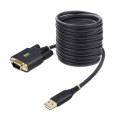 StarTech.com Adaptateur USB vers Série de 3m - COM Rétention, Câble Adaptateur/Convertisseur USB RS232, Vis/Écrous Intercha