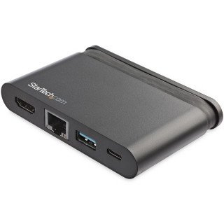StarTech.com Adaptateur Multiport USB-C - Mini Dock USB-C avec 4K HDMI - 100W PD 3.0 Pass-Through, 1x USB-A, 1x USB-C, GbE - St