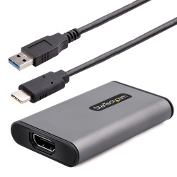 StarTech.com Capture Vidéo HDMI USB 3.0 - Adaptateur de Capture Vidéo 4K30Hz - Carte Acquisition Vidéo HDMI - Capture 4K, Li
