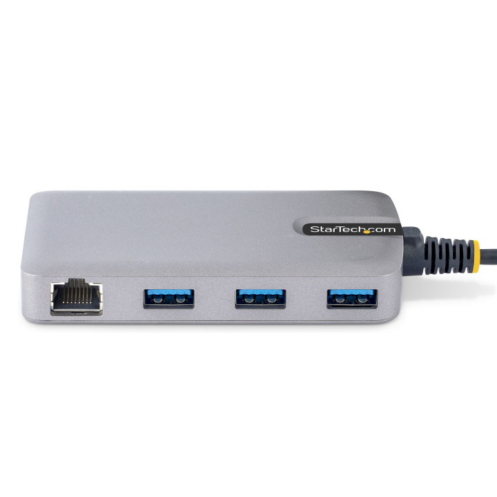 StarTech.com Hub USB-C à 3 Ports - 3x Ports USB-A, Gigabit Ethernet RJ45, USB 3.0 5Gbps, Alimentation par Bus - Hub USB Type-C