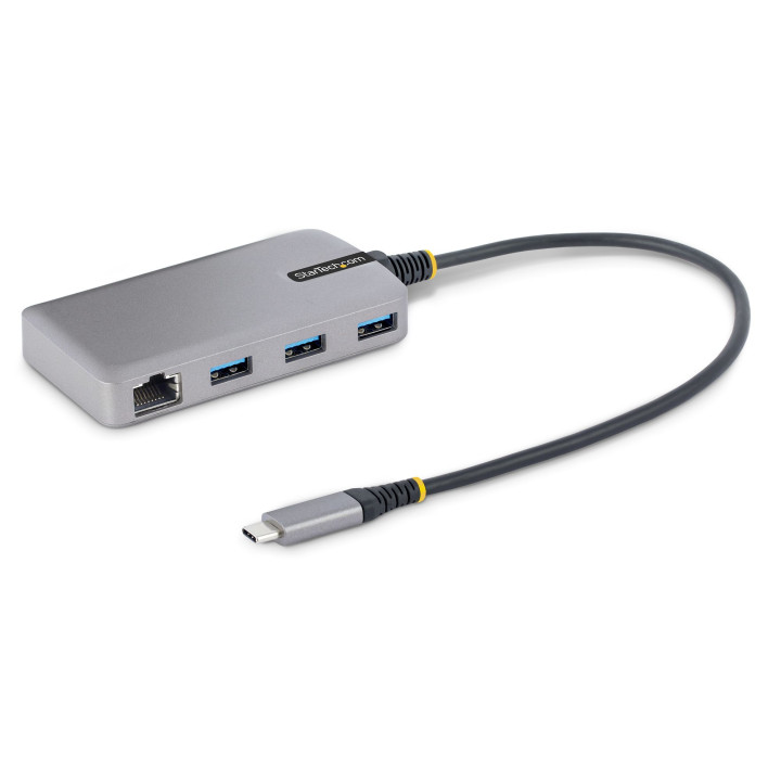 StarTech.com Hub USB-C à 3 Ports - 3x Ports USB-A, Gigabit Ethernet RJ45, USB 3.0 5Gbps, Alimentation par Bus - Hub USB Type-C