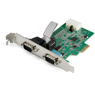 StarTech.com Carte adaptateur PCI Express vers serie RS232 - 2 ports - 16950 UART - Cache FIFO de 256 octets - ASIX AX99100 - R