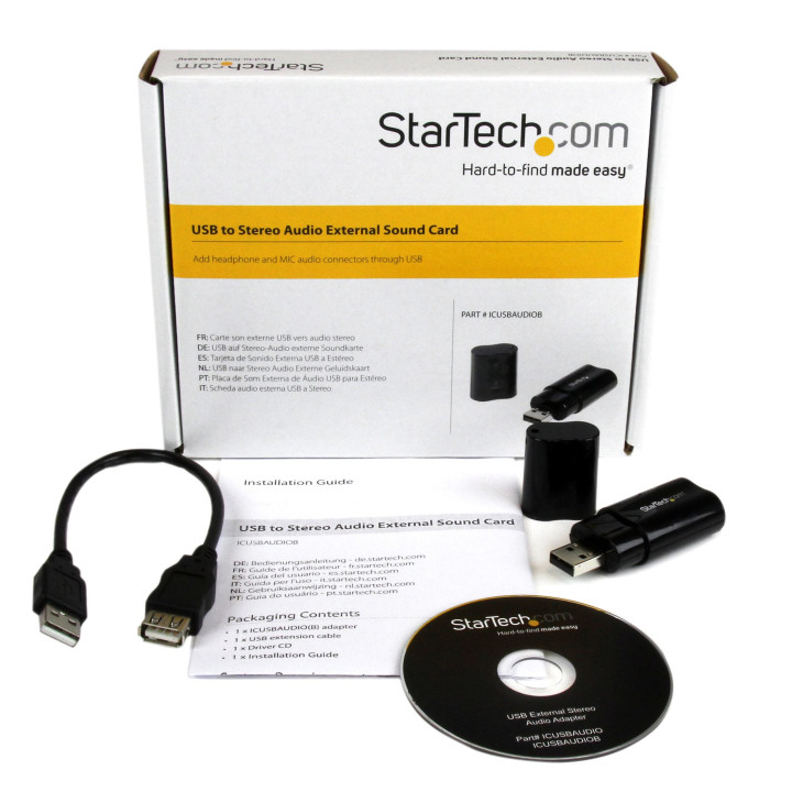 StarTech.com Adaptateur Carte Son USB vers Audio Stéréo