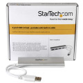StarTech.com Hub USB à 4 Ports avec Ethernet, USB-A, Gigabit Ethernet/GbE, USB 5Gbps, Design Robuste, Alimentation par Bus, Hu