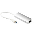 StarTech.com Hub USB à 3 Ports avec Ethernet, USB-A, Gigabit Ethernet/GbE, USB 5Gbps, Design Robuste, Alimentation par Bus, Hu