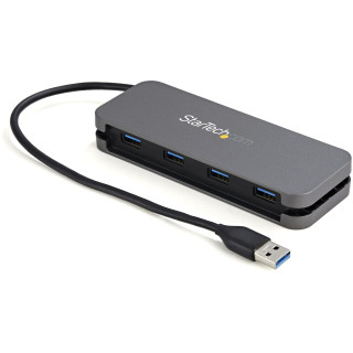 StarTech.com Hub USB 3.0 à 4 Ports - USB-A vers 4x USB-A - Mini Hub USB 3.2 Gen 1 Type-A SuperSpeed 5Gbps - Alimenté par Bus 