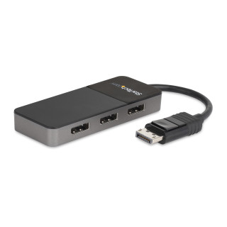 StarTech.com Répartiteur DisplayPort 1.4 à 3 ports, Adaptateur Multi-Moniteur DisplayPort vers 3x DP, Hub MST Triple pour Ord
