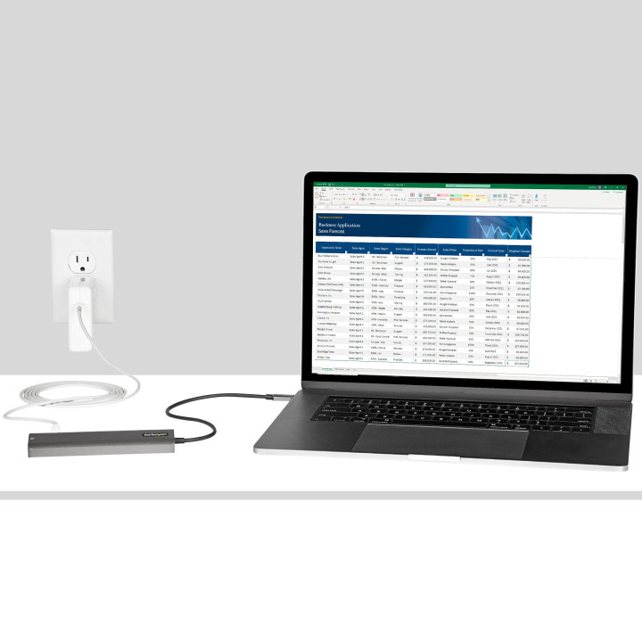 StarTech.com Adaptateur Multiport USB-C - USB Type C vers HDMI 2.0 4K 60Hz, Alimentation 100W Passthrough, SD/MicroSD, Hub 2 Po