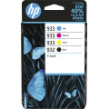 HP 932 Pack de 4 cartouches d'encre noire/933 Pack de 4 cartouches d'encre cyan/magenta/jaune authentiques