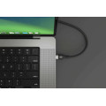 HYPER HJ4002BKGL câble USB USB 2.0 2 m USB C Noir