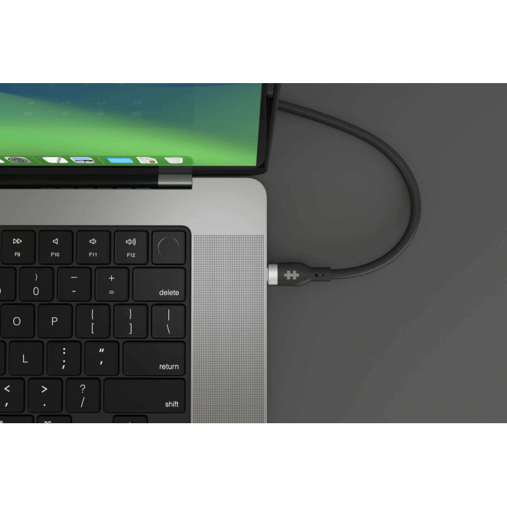 HYPER HJ4002BKGL câble USB USB 2.0 2 m USB C Noir
