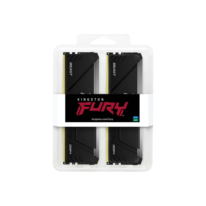 Kingston Technology FURY Beast 64GB 3200MT/s DDR4 CL16 DIMM (Kits de 2) RGB