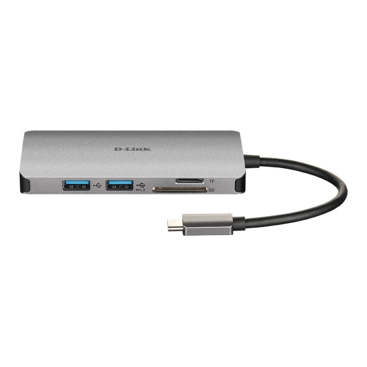 D-Link DUB-M610 station d'accueil Avec fil USB 3.2 Gen 1 (3.1 Gen 1) Type-C Aluminium